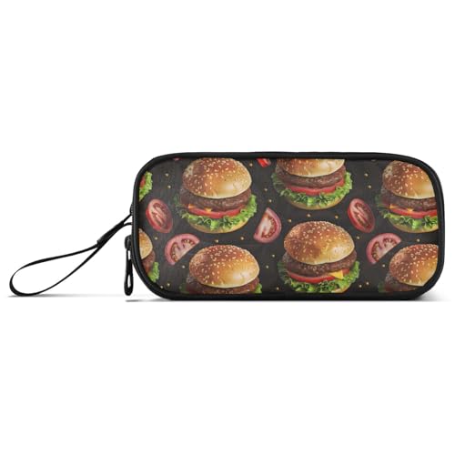 aidingzhi Hamburgers Federmäppchen aus Nylon, hohe Kapazität, Federmäppchen mit Fächern, Schreibwaren-Organizer für College-Teens aidingzhi Hamburgers Federmäppchen aus Nylon, hohe Kapazität, Federmäppchen mit Fächern, Schreibwaren-Organizer für College-Teens von aidingzhi