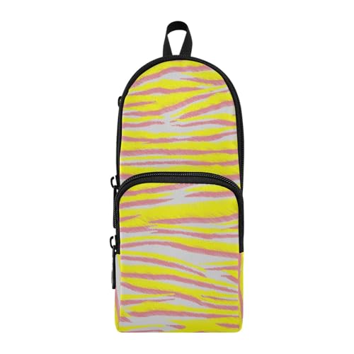 aidingzhi Handgezeichnetes Federmäppchen aus Nylon, 3 Fächer, großes Federmäppchen, Mehrzweck- und ästhetisches Federmäppchen für College, Schreibwaren, Organizer für Schulbedarf von aidingzhi