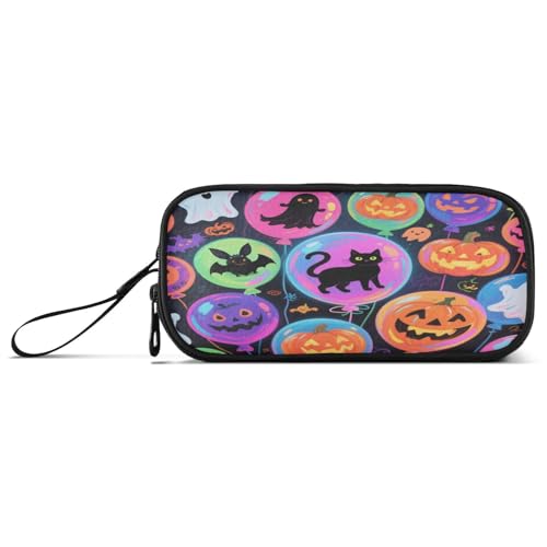 aidingzhi Happy Halloween Federmäppchen aus Nylon, buntes Ballon-Design, großes Fassungsvermögen, Kunst-Federmäppchen, Schreibwaren-Organizer für elementare Jugendliche aidingzhi Happy Halloween Federmäppchen aus Nylon, buntes Ballon-Design, großes Fassungsvermögen, Kunst-Federmäppchen, Schreibwaren-Organizer für elementare Jugendliche von aidingzhi