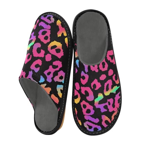 aidingzhi Hausschuhe für Damen, Innenbereich, Memory-Schaum, Hausschuhe, gemütlich, Neonfarbener Leopardenmuster, 38/38.5 EU aidingzhi Hausschuhe für Damen, Innenbereich, Memory-Schaum, Hausschuhe, gemütlich, Neonfarbener Leopardenmuster, 38/38.5 EU von aidingzhi