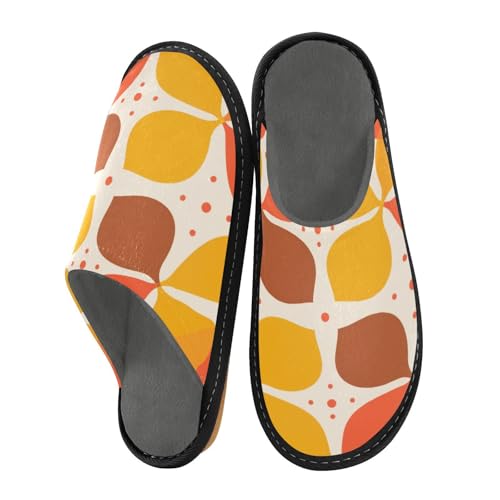 aidingzhi Hausschuhe für Damen, Memory-Schaum, Hausschuhe, gemütlicher Hausschuh für Damen, Geometrischer Herbst, goldenes Orange, 38/38.5 EU aidingzhi Hausschuhe für Damen, Memory-Schaum, Hausschuhe, gemütlicher Hausschuh für Damen, Geometrischer Herbst, goldenes Orange, 38/38.5 EU von aidingzhi