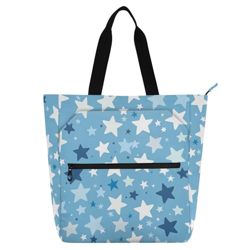 aidingzhi Kinder-Tragetasche, Klaviertasche für Jungen, Mädchen, Erwachsene, Sterne, große Aktivitätstasche, Kunst-Tragetasche mit Reißverschluss, für Schule und Spielzeit, Regenbogen von aidingzhi