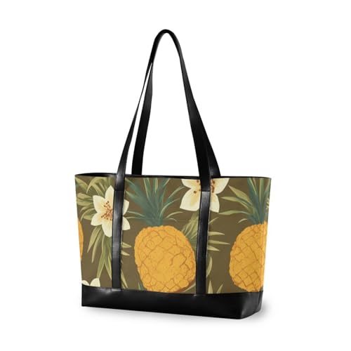 aidingzhi Klassische Tragetasche mit Laptopfach und Reißverschluss-Taschen für Damen, professionelle Tragetasche für die Schule mit Mittagessen von aidingzhi