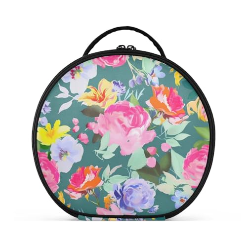 aidingzhi Kosmetiktasche für Damen, mit Fächern und Griff, mit verstellbaren Trennwänden, 27,9 cm von aidingzhi