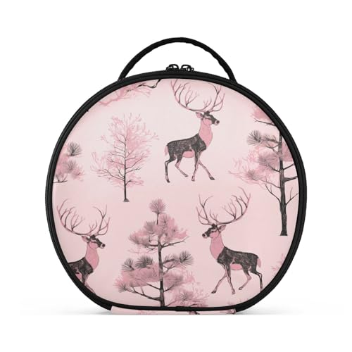 aidingzhi Kosmetiktasche mit Fächern und Griff, tragbare Kulturtasche für Damen, mit verstellbaren Trennwänden, 27,9 cm, Pfirsichfarben aidingzhi Kosmetiktasche mit Fächern und Griff, tragbare Kulturtasche für Damen, mit verstellbaren Trennwänden, 27,9 cm, Pfirsichfarben von aidingzhi