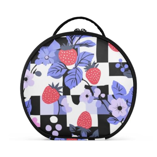aidingzhi Kosmetiktasche mit Fächern und Griff, tragbare Make-up-Tasche für Damen, mit verstellbaren Trennwänden, 27,9 cm, Violett aidingzhi Kosmetiktasche mit Fächern und Griff, tragbare Make-up-Tasche für Damen, mit verstellbaren Trennwänden, 27,9 cm, Violett von aidingzhi