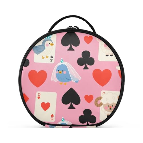 aidingzhi Kosmetiktasche mit niedlichem Cartoon-Motiv, Motiv: Schürhaken, Vogel, Reisegröße, Zubehör, große Make-up-Tasche für Damen, mit verstellbaren Trennwänden, 27,9 cm aidingzhi Kosmetiktasche mit niedlichem Cartoon-Motiv, Motiv: Schürhaken, Vogel, Reisegröße, Zubehör, große Make-up-Tasche für Damen, mit verstellbaren Trennwänden, 27,9 cm von aidingzhi