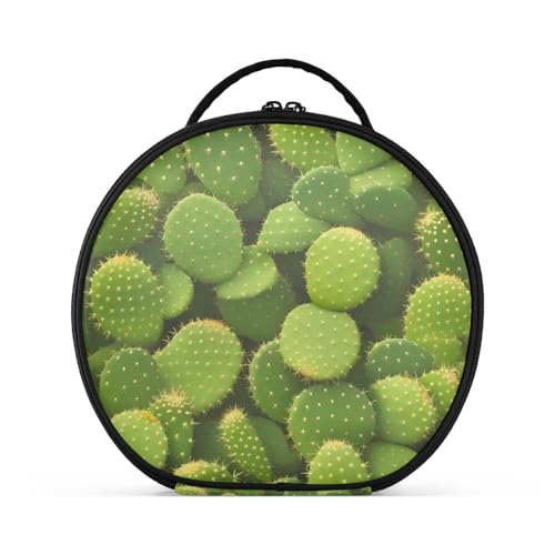 aidingzhi Kulturbeutel, vertikal, freistehend, stilvolle Kosmetiktasche für Damen, mit verstellbaren Trennwänden, 27,9 cm, Kaktusgrün von aidingzhi