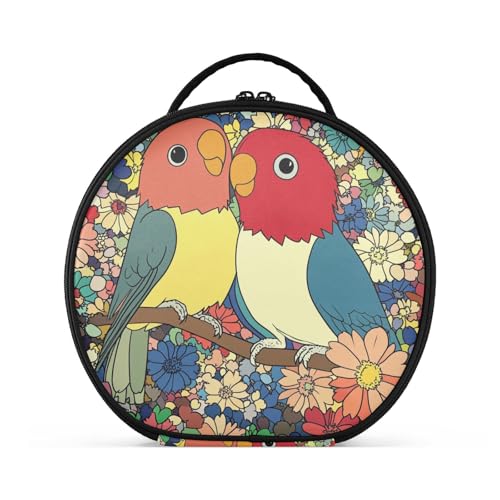 aidingzhi Kulturbeutel mit Fächern und Griff, wasserdicht, Reise-Kosmetiktasche für Damen, mit verstellbaren Trennwänden, 27,9 cm von aidingzhi