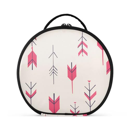 aidingzhi Kulturbeutel mit Pfeilmotiv, vertikal, freistehend, Kosmetiktasche für Damen, Reisen, mit verstellbaren Trennwänden, 27,9 cm von aidingzhi