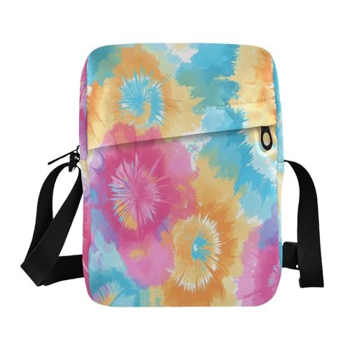 aidingzhi Kuriertasche mit leuchtendem Batikdesign, Explosions-Design, Umhängetasche, Schultertasche, Crossover-Tasche, Damen, lässig, Geldbörse, verstellbarer Riemen, für Freizeit, Reisen von aidingzhi