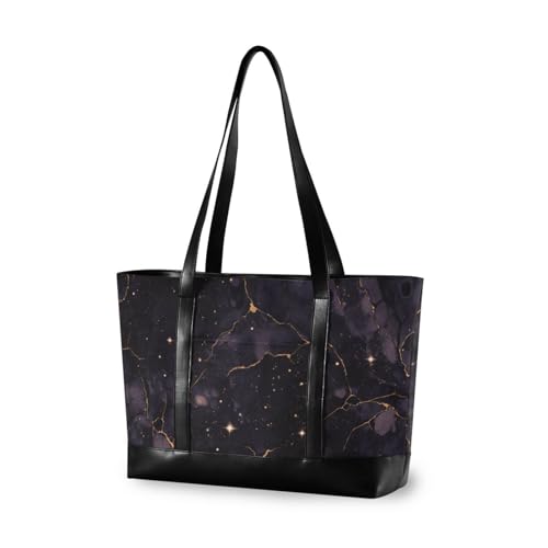 aidingzhi Luxuriöse Marmor-Textur, große Kapazität, 14 Zoll Laptoptasche mit Reißverschluss, Arbeitstasche mit Laptop für Herren mit von aidingzhi