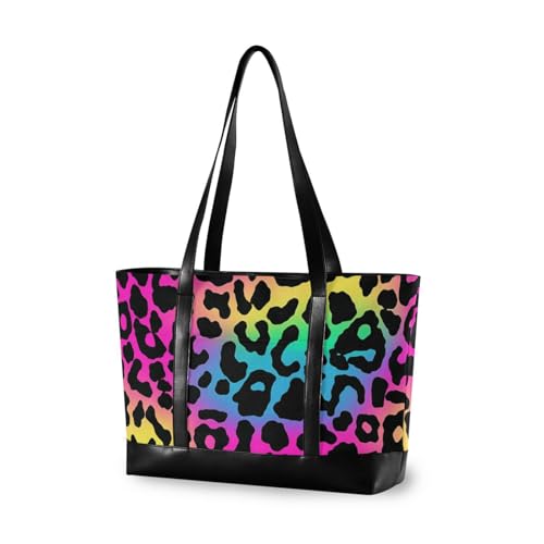 aidingzhi Modische Damen-Arbeitstasche mit Reißverschluss, für Reisen, Fitnessstudio, Urlaub, mit Tablet, Neonfarben von aidingzhi