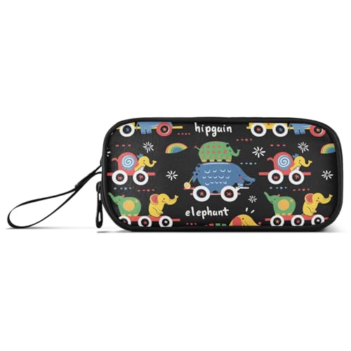 aidingzhi Niedliches Cartoon-Nylon-Federmäppchen, große Kapazität, Reißverschluss, Federmäppchen, Schreibwaren-Tasche für Büromann von aidingzhi