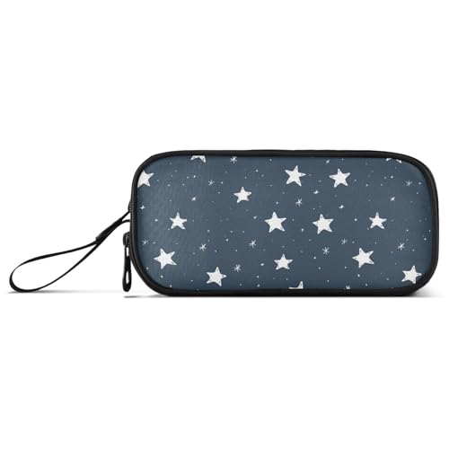 aidingzhi Nylon-Federmäppchen mit Sternen, hohe Kapazität, Reißverschluss, Netz, Federmäppchen, Schule, Schreibwaren für elementare Teenager, Mädchen von aidingzhi