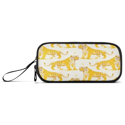 aidingzhi Oliver Jeffers Tigers Federmäppchen mit Reißverschluss, großes Fassungsvermögen, Reißverschluss, Schreibwaren-Organizer für Grundschüler, cremefarben / goldfarben aidingzhi Oliver Jeffers Tigers Federmäppchen mit Reißverschluss, großes Fassungsvermögen, Reißverschluss, Schreibwaren-Organizer für Grundschüler, cremefarben / goldfarben von aidingzhi