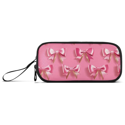 aidingzhi Pfirsichschleife Valentinstag Nylon Federmäppchen für Teenager Hohe Kapazität Federmäppchen für College Schreibwaren Organizer für Mittelschule Teenager aidingzhi Pfirsichschleife Valentinstag Nylon Federmäppchen für Teenager Hohe Kapazität Federmäppchen für College Schreibwaren Organizer für Mittelschule Teenager von aidingzhi