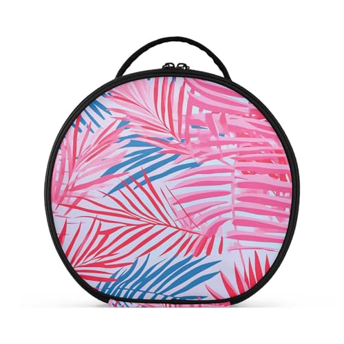 aidingzhi Reisetasche mit tropischen Sommerblättern, vertikal, freistehend, groß, für Damen, mit verstellbaren Trennwänden, 27,9 cm von aidingzhi