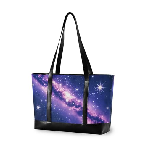 aidingzhi Romantische Laptop-Geldbörse mit Sternenhimmel, Universum, für Damen, mit Reißverschluss, Laptop-Reisetasche für die Schule mit Tablet, Violett aidingzhi Romantische Laptop-Geldbörse mit Sternenhimmel, Universum, für Damen, mit Reißverschluss, Laptop-Reisetasche für die Schule mit Tablet, Violett von aidingzhi