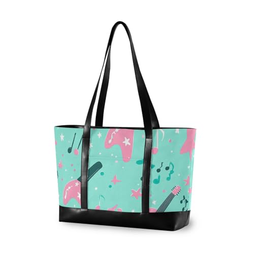 aidingzhi Simple Fresh Blue Instruments trendige Taschen für Damen, professionelle mit Reißverschluss, Arbeitstasche für Yoga mit von aidingzhi