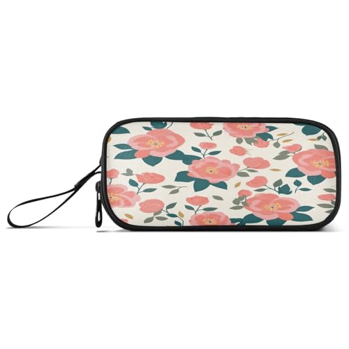 aidingzhi Simple Spring Rose Pfirsichfarbene Nylon-Federmäppchen für Teenager, große Kapazität, Federmäppchen für College, Schreibwaren, Organizer für Schüler aidingzhi Simple Spring Rose Pfirsichfarbene Nylon-Federmäppchen für Teenager, große Kapazität, Federmäppchen für College, Schreibwaren, Organizer für Schüler von aidingzhi