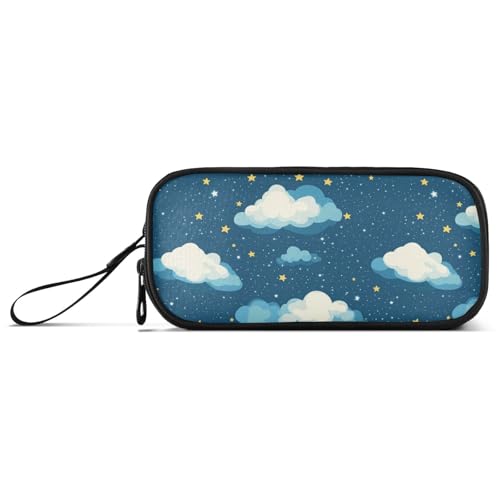 aidingzhi Sky and Stars Modernes Federmäppchen aus Nylon, große Kapazität, Federmäppchen für College, Schreibwaren, Organizer für Mittelschule, Teenager von aidingzhi