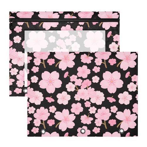 aidingzhi Stiftebox mit transparentem Fenster, Stifthalter für A4-Papier, Briefe, 2 Stück, Schülerklasse, Rosa, japanische Zephyr-Kirschblüten aidingzhi Stiftebox mit transparentem Fenster, Stifthalter für A4-Papier, Briefe, 2 Stück, Schülerklasse, Rosa, japanische Zephyr-Kirschblüten von aidingzhi