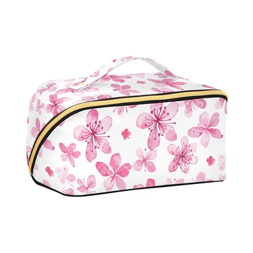 aidingzhi Süße Aquarell-Reisetasche mit Trennwänden, wasserdichte Kosmetiktasche für Damen, Reisegröße, Zubehör von aidingzhi