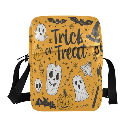 aidingzhi Süße Kritzelei-Zeichnungen, Süßes oder Saures, Buttergelb, Umhängetasche, Umhängetasche, Umhängetasche, Schulterhandtasche, verstellbarer Riemen für Arbeit, Freizeit von aidingzhi