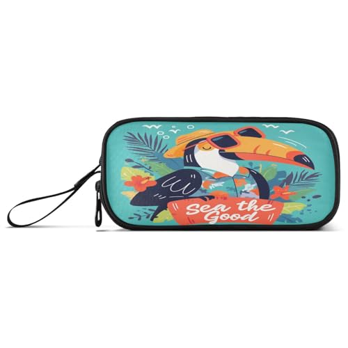 aidingzhi Tocane Federmäppchen, niedliches Cartoon-Design, Nylon, große Kapazität, Kunst-Federmäppchen, Schule, Schreibwaren für College, Teenager, Jungen von aidingzhi