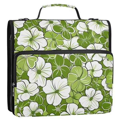 aidingzhi Tragbare Aufbewahrungstasche für Zuhause, Reisen, einfach zu transportieren, mit Reißverschluss, für die Schule, 3 Ringe mit Griff (Prop4), Schulbedarf von aidingzhi