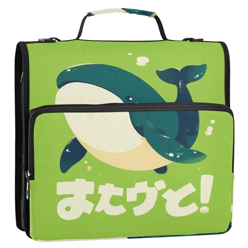 aidingzhi Tragbare Aufbewahrungstasche für Zuhause, Reisen, stabile Reißverschluss-Bindertasche mit mehreren Fächern, für die Schule, 3 Ringe mit Gurt (Prop4), Schulbedarf von aidingzhi