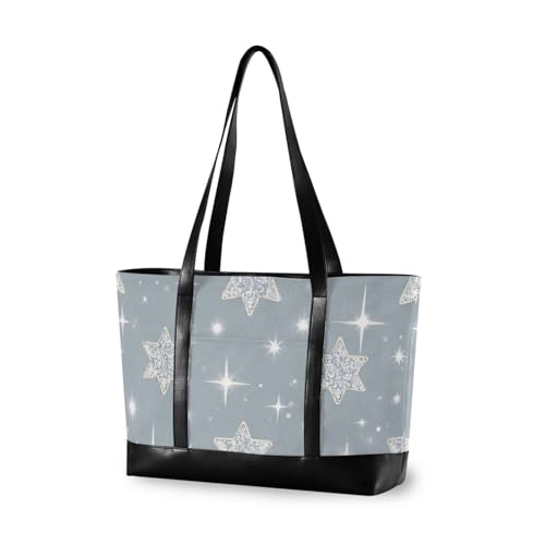 aidingzhi Tragbare Computertasche für Damen, mit Glitzerstern, mit Reißverschluss, Reisetasche für Damen aidingzhi Tragbare Computertasche für Damen, mit Glitzerstern, mit Reißverschluss, Reisetasche für Damen von aidingzhi