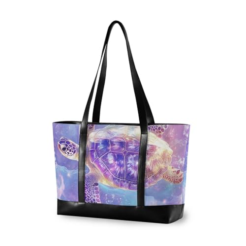 aidingzhi Violette Laptoptasche mit Meerestieren für Damen, mit Reißverschluss, Laptop-Tragetasche für die Arbeit, für Reisen, Pool, Schwimmen, Strand, Urlaub, Notwendigkeiten mit aidingzhi Violette Laptoptasche mit Meerestieren für Damen, mit Reißverschluss, Laptop-Tragetasche für die Arbeit, für Reisen, Pool, Schwimmen, Strand, Urlaub, Notwendigkeiten mit von aidingzhi