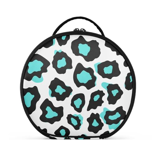 aidingzhi Vleopard Kosmetiktasche, Reisegröße, Reisezubehör, tragbare Kulturtasche für Damen, mit verstellbaren Trennwänden, 27,9 cm von aidingzhi