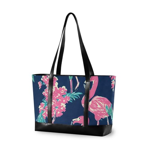 aidingzhi Wasserdichte Arbeitstasche für Damen, Motiv: Sommer-Pfirsich-Flamingos, mit Reißverschluss, Tragetaschen für die Arbeit im Büro aidingzhi Wasserdichte Arbeitstasche für Damen, Motiv: Sommer-Pfirsich-Flamingos, mit Reißverschluss, Tragetaschen für die Arbeit im Büro von aidingzhi