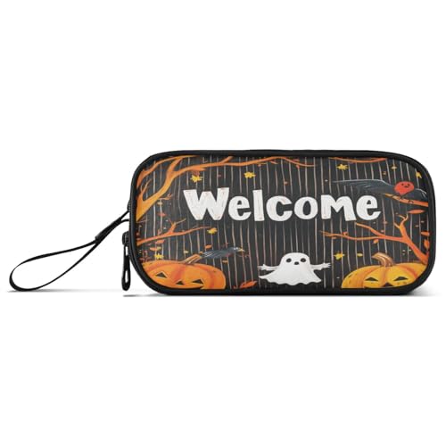 aidingzhi Witchy Halloween Spinne Kürbis Nylon Großes Federmäppchen Federtasche Große Kapazität Federmäppchen mit Reißverschluss Schreibwaren Organizer für Mittelschule Krankenschwester aidingzhi Witchy Halloween Spinne Kürbis Nylon Großes Federmäppchen Federtasche Große Kapazität Federmäppchen mit Reißverschluss Schreibwaren Organizer für Mittelschule Krankenschwester von aidingzhi