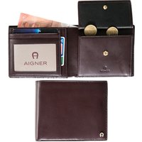 AIGNER Herren Geldbörse rot Leder von aigner