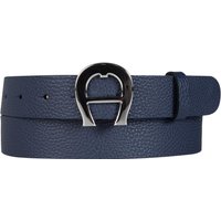 AIGNER Herren Gürtel blau Leder von aigner