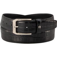 AIGNER Herren Gürtel schwarz Leder von aigner