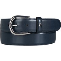 AIGNER Herren Gürtel blau Glattleder von aigner