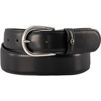 AIGNER Herren Gürtel schwarz Glattleder von aigner