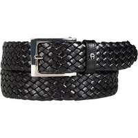 AIGNER Herren Gürtel schwarz Leder von aigner