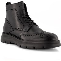 AIGNER Herren Schnürboots Schwarz Glattleder von aigner