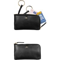 AIGNER Herren Schlüsseletui schwarz Leder von aigner