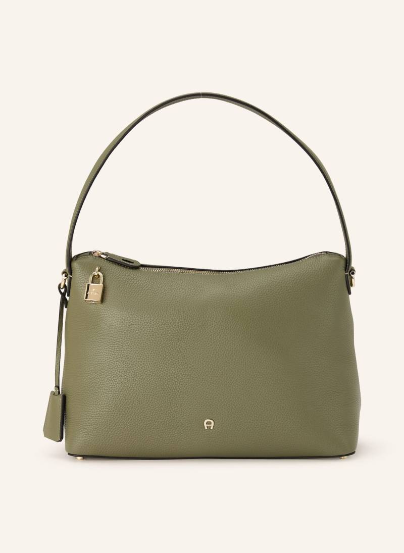 Aigner Beuteltasche Delia Medium gruen von aigner