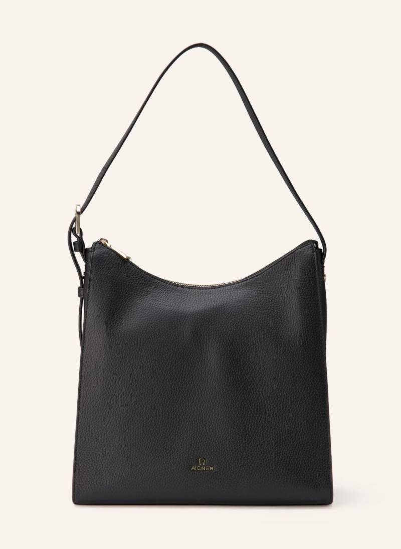 Aigner Beuteltasche Ivy Large schwarz von aigner