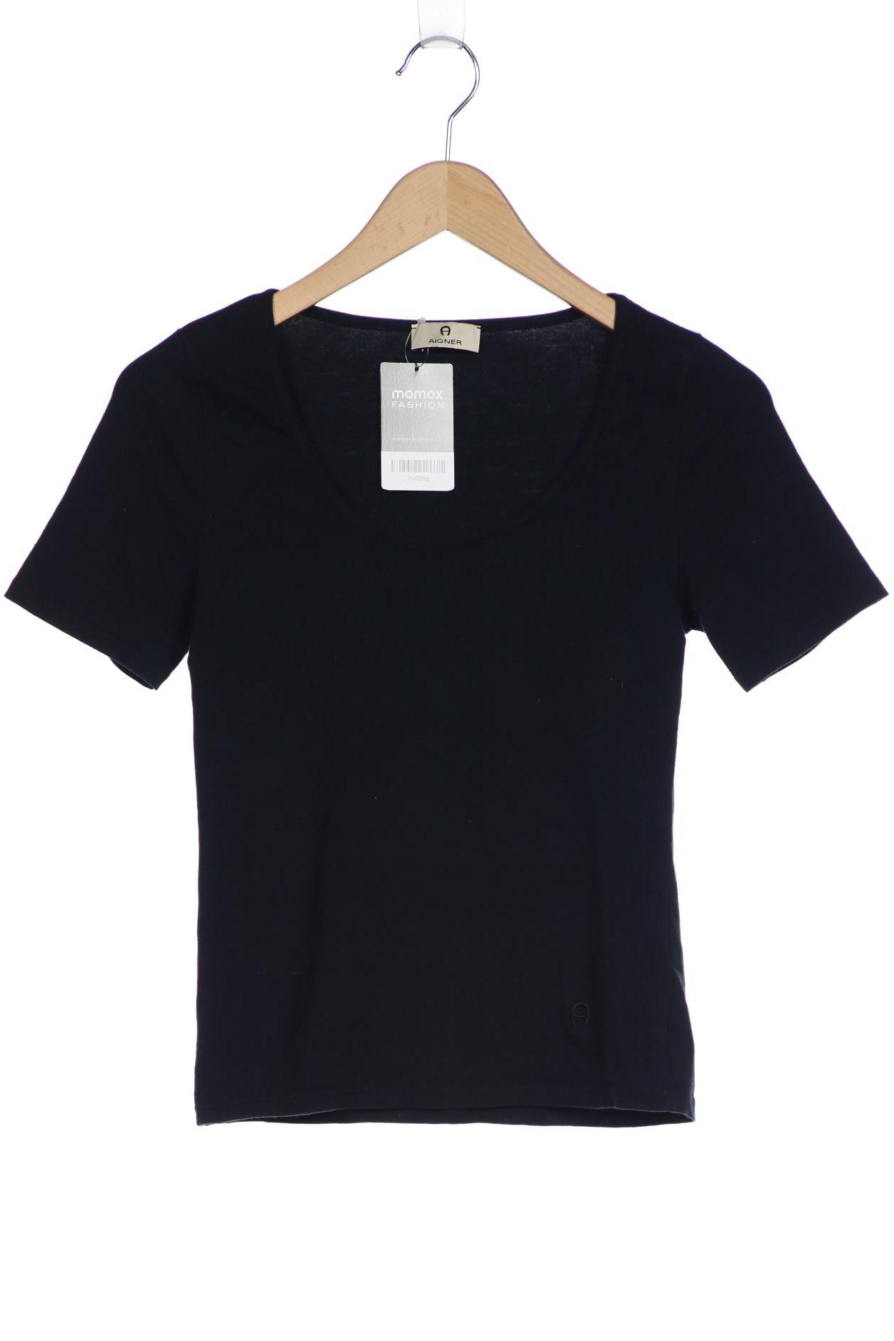 Aigner Damen T-Shirt, marineblau, Gr. 36 von aigner