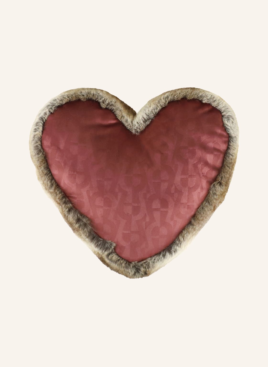 Aigner Dekokissen A Sweatheart Aus Kunstfell rot von aigner