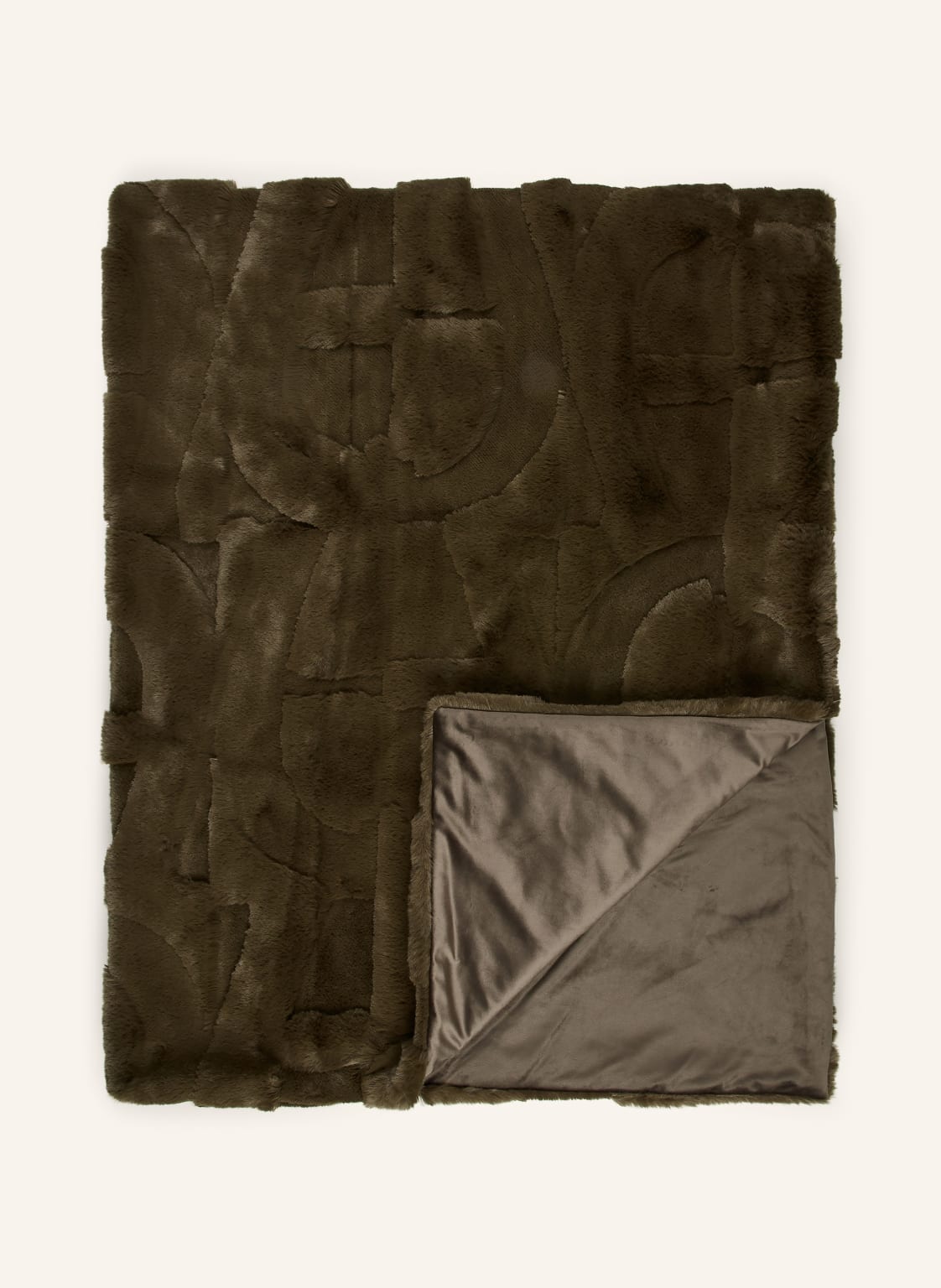 Aigner Kunstfell-Plaid A-Serenity gruen von aigner